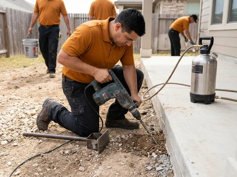 Subterranean Termite Soil & Slab Trenching Defense in San Antonio, TX